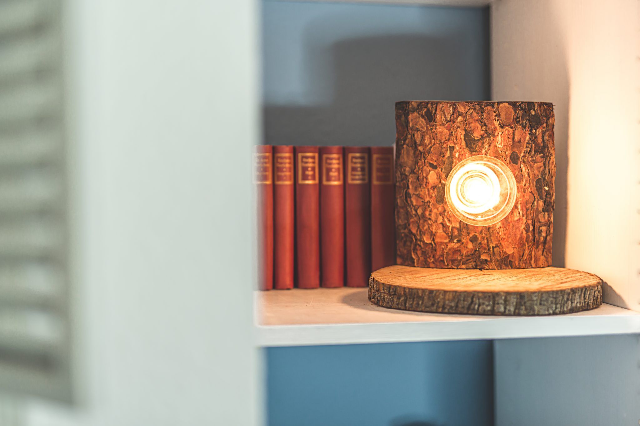 Rustikale Stehlampe