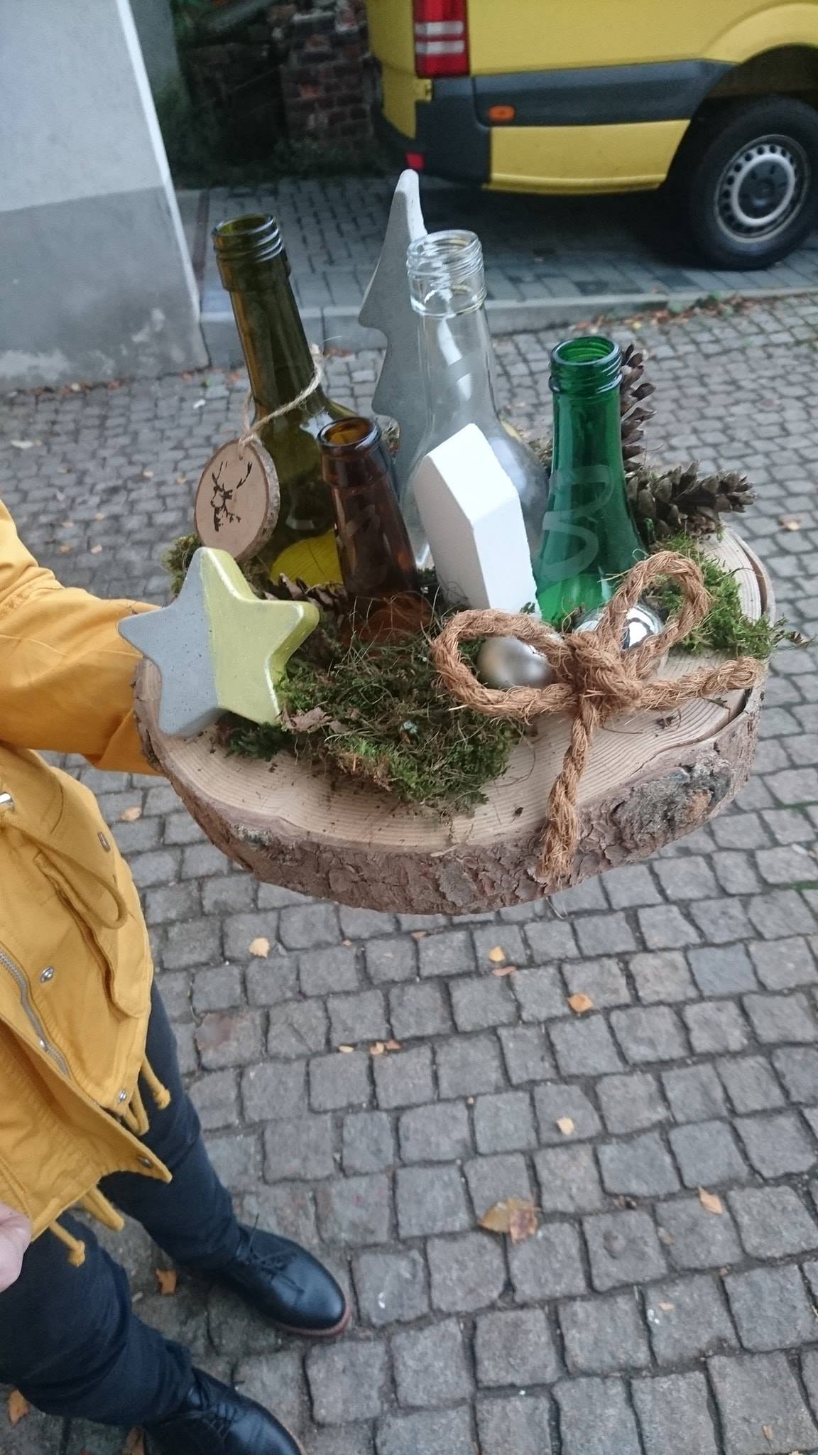 Adventskranz mal ganz anders - Upcyclingkurs in Chemnitz – Bild 8